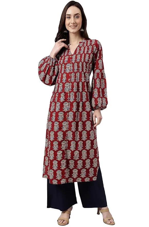 Balloon Shape Kurti Sleeve