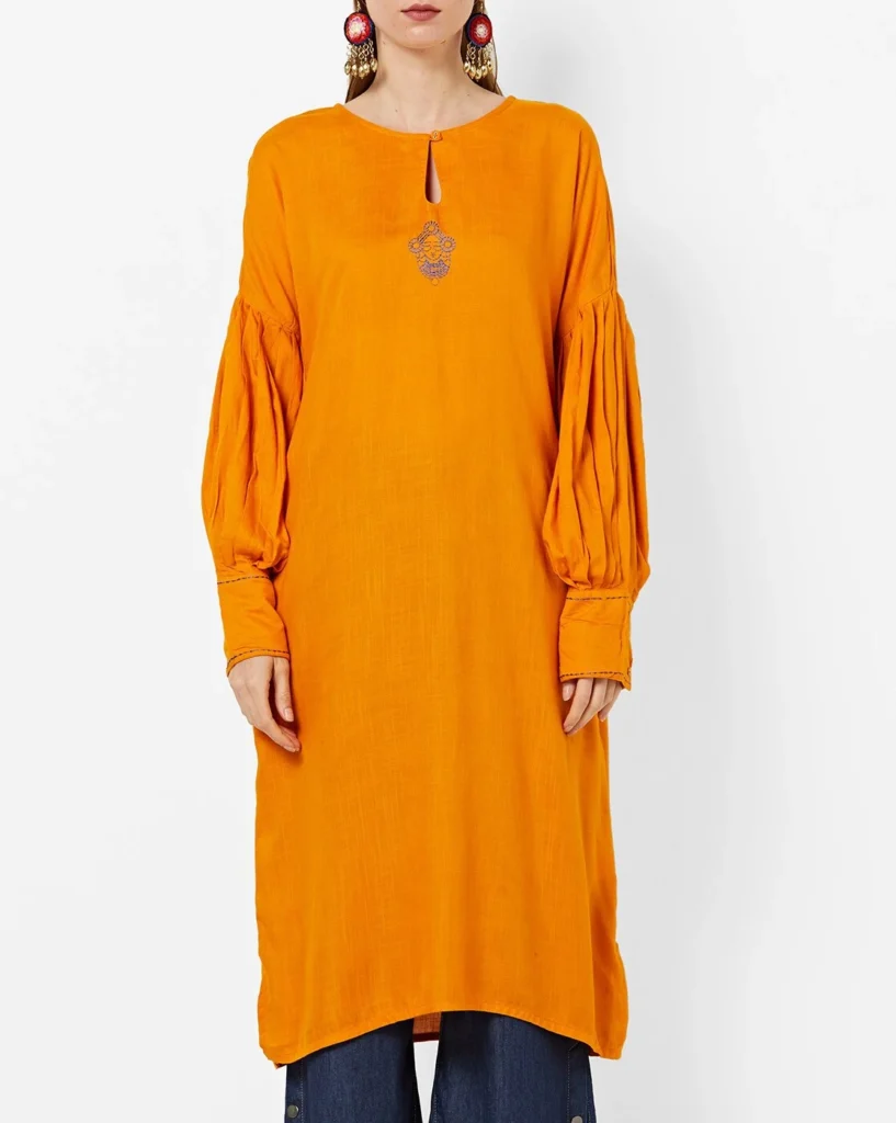 Bishop Sleeve Kurti Sleeve