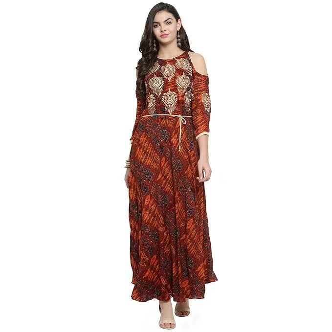 Cold-Shoulder Kurti Sleeve