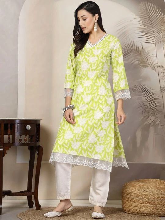 Frill Sleeve Kurti Sleeve