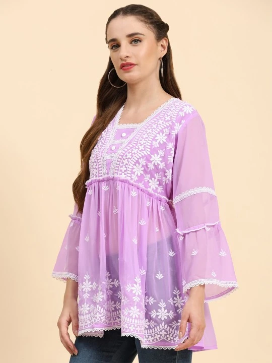 Split Sleeve Kurti Design