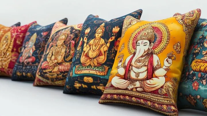 Printed Ganesha Cushion