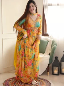 Long one-piece ethnic dress 2