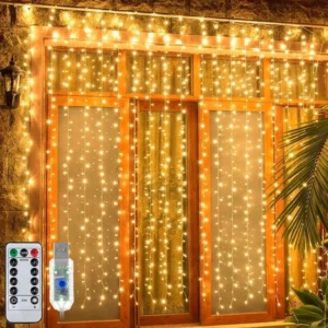 Led Fairy Curtain Lights With Remote