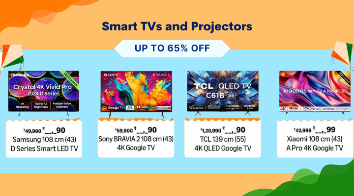 Amazon Great Republic Day Sale On Smart TVs and Projectors Deals